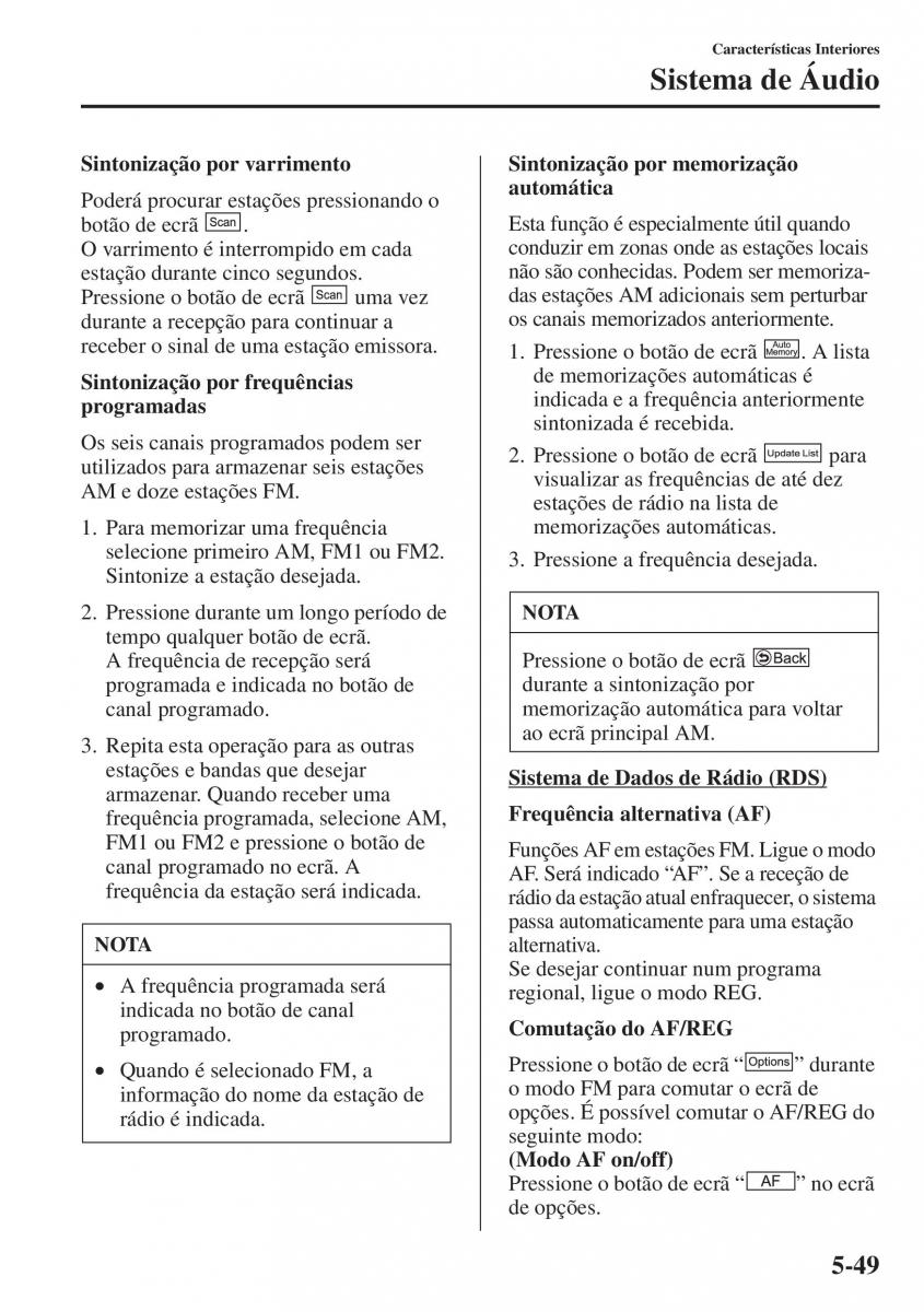 Mazda CX 5 manual del propietario / page 356