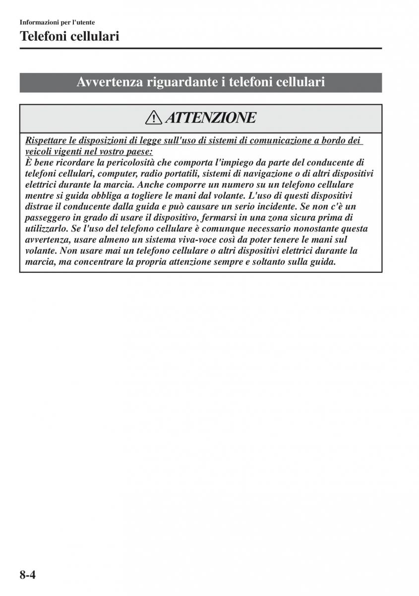 Mazda CX 5 manuale del proprietario / page 551