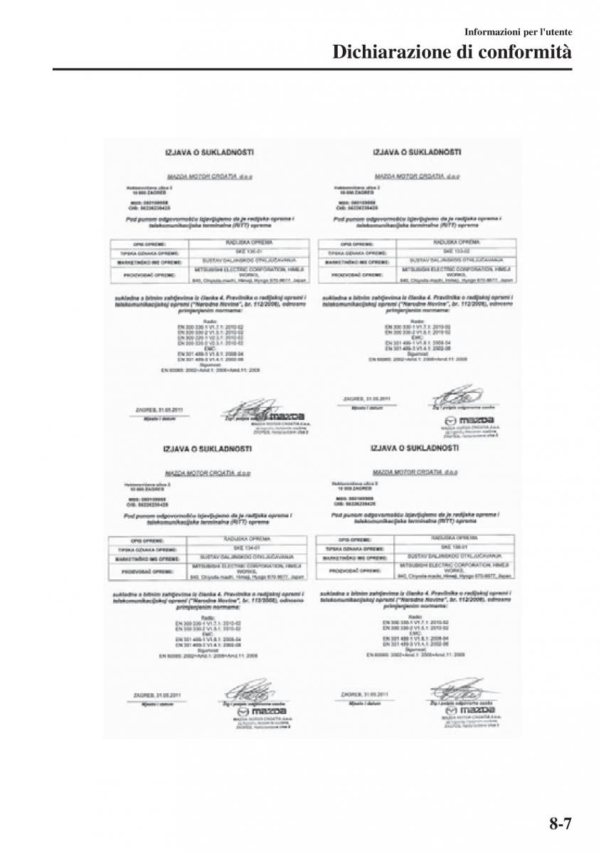 Mazda CX 5 manuale del proprietario / page 554