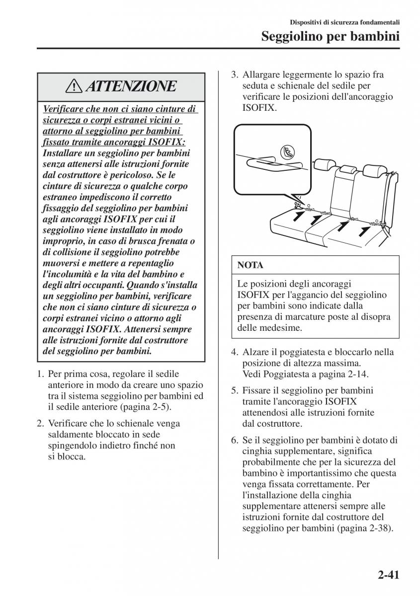 Mazda CX 5 manuale del proprietario / page 56