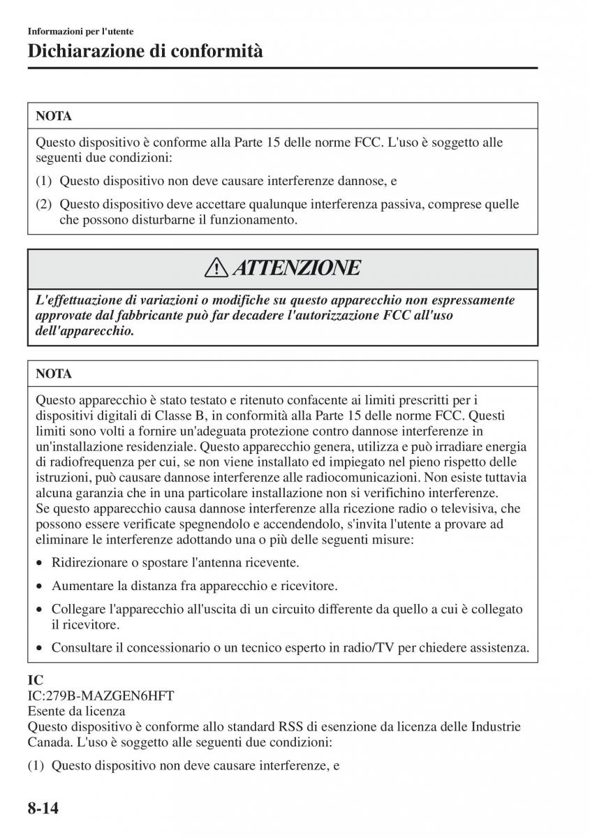 Mazda CX 5 manuale del proprietario / page 561