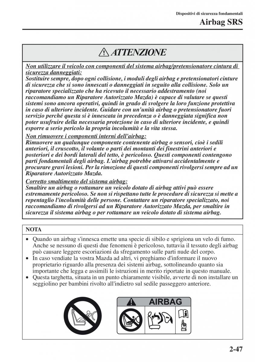 Mazda CX 5 manuale del proprietario / page 62