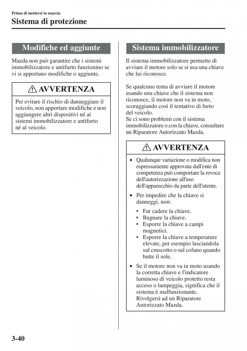 Mazda CX 5 manuale del proprietario / page 113