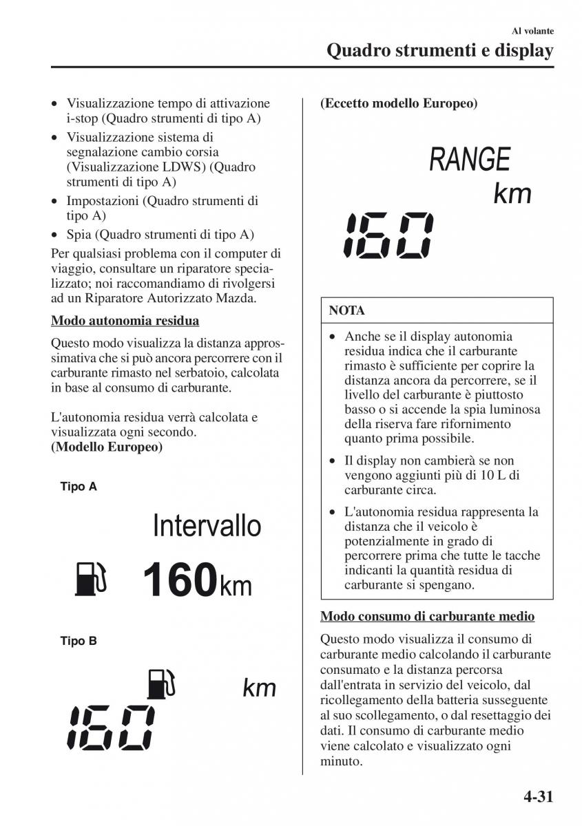 Mazda CX 5 manuale del proprietario / page 168