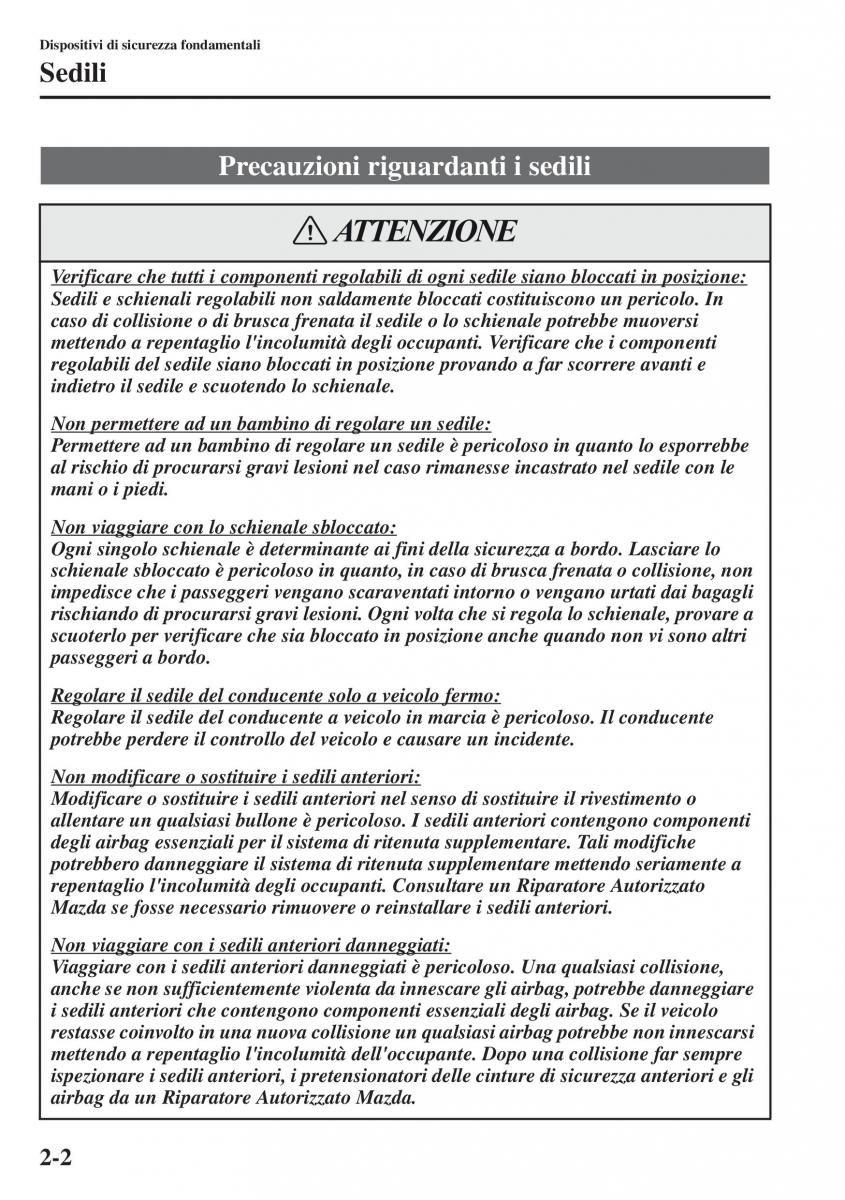 Mazda CX 5 manuale del proprietario / page 17