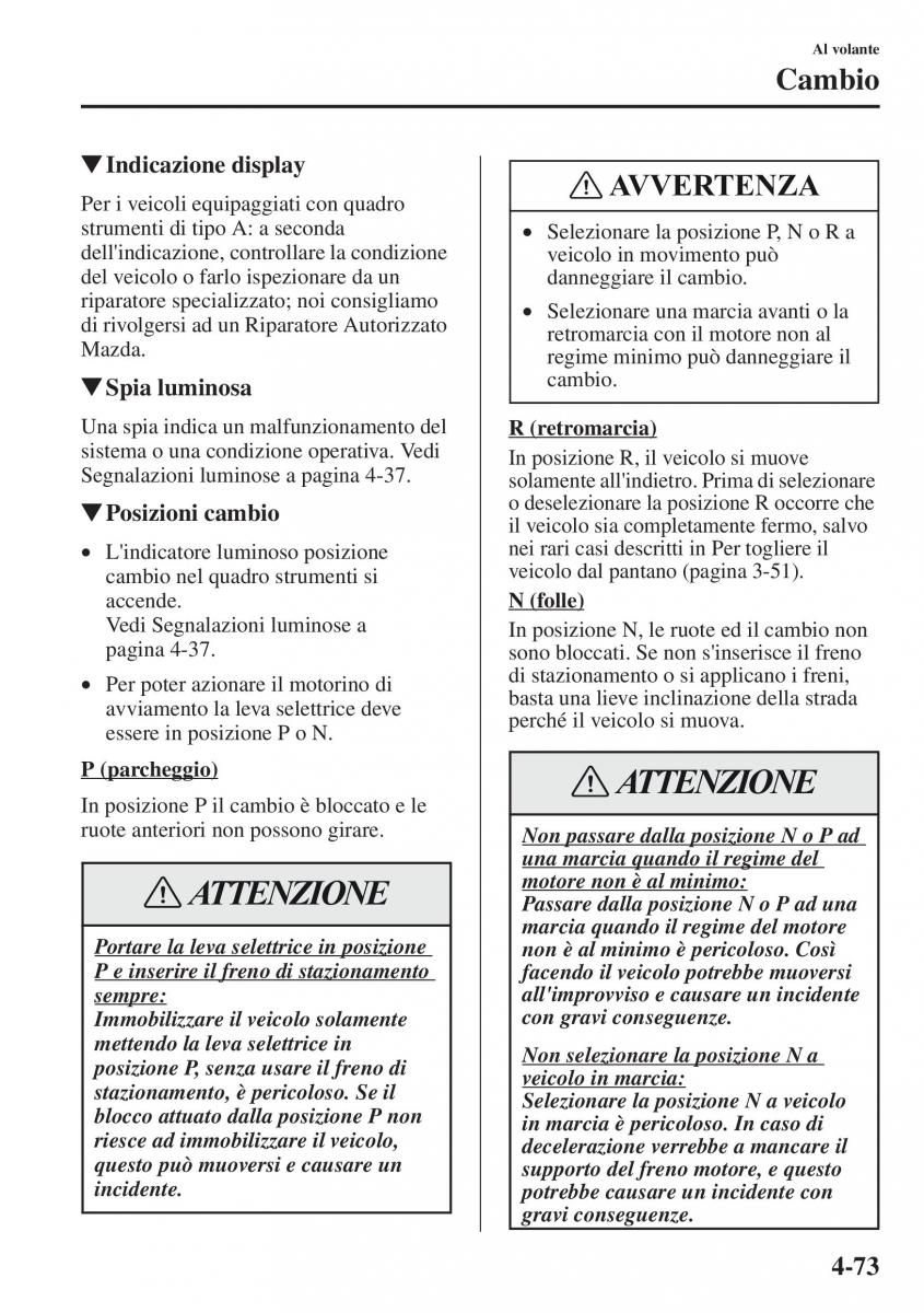 Mazda CX 5 manuale del proprietario / page 210