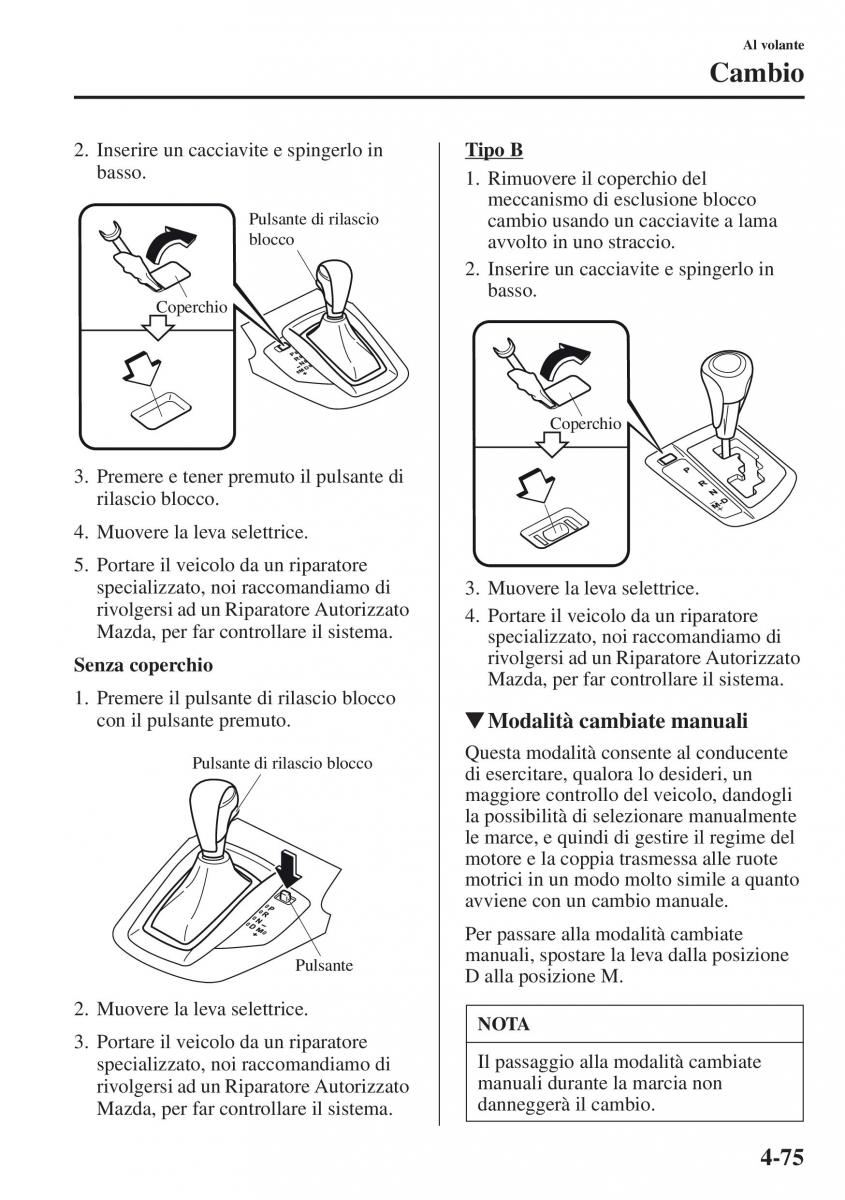 Mazda CX 5 manuale del proprietario / page 212