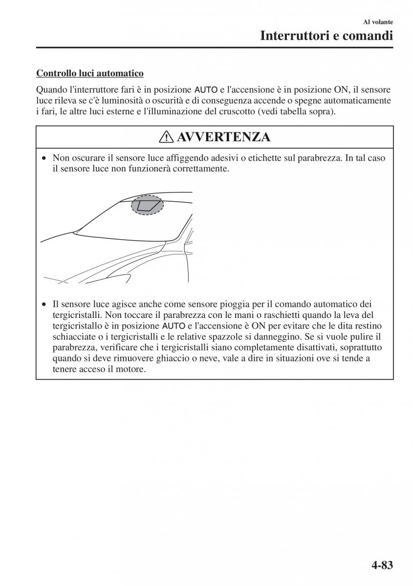 Mazda CX 5 manuale del proprietario / page 220