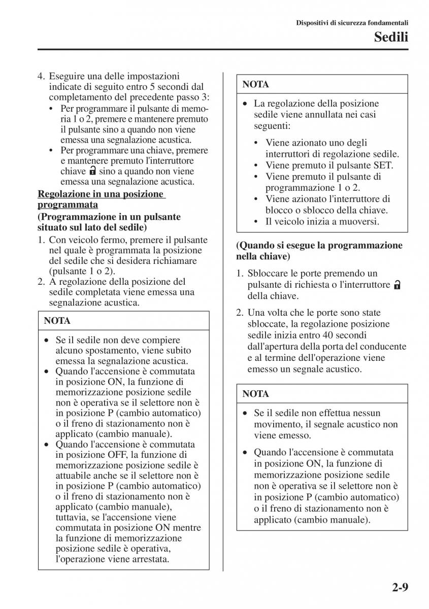 Mazda CX 5 manuale del proprietario / page 24