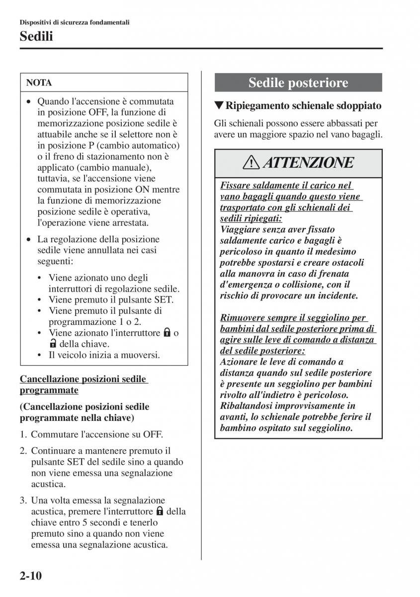 Mazda CX 5 manuale del proprietario / page 25