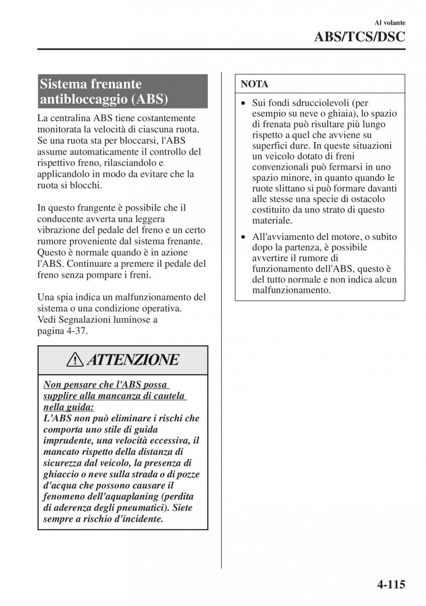 Mazda CX 5 manuale del proprietario / page 252