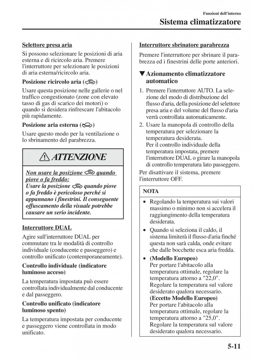 Mazda CX 5 manuale del proprietario / page 318