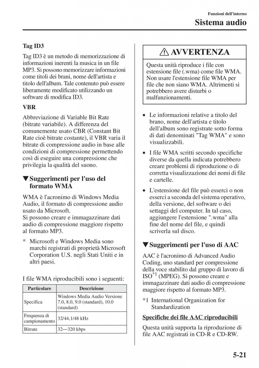 Mazda CX 5 manuale del proprietario / page 328