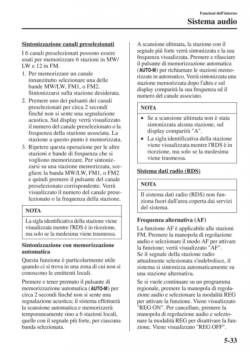 Mazda CX 5 manuale del proprietario / page 340