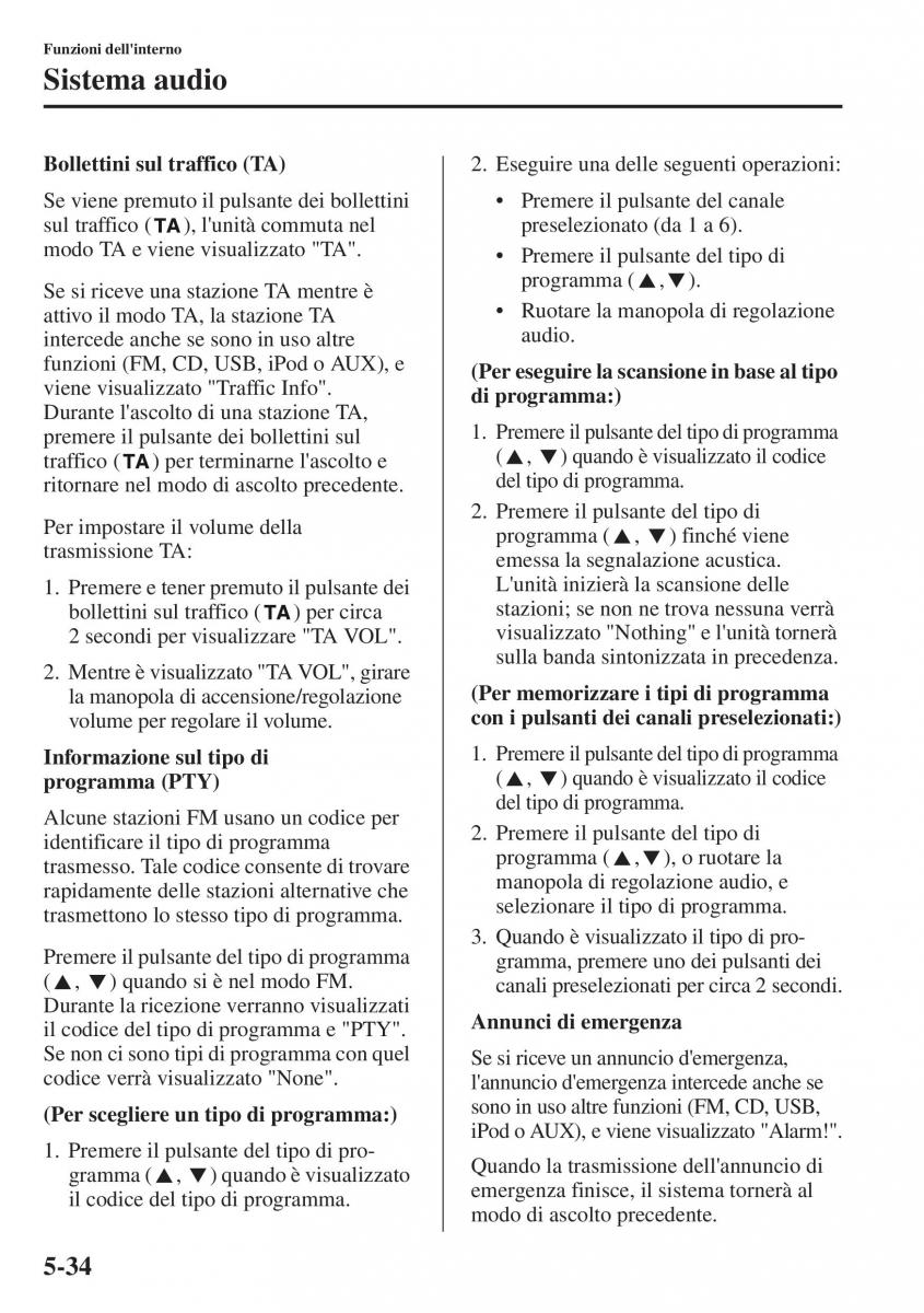 Mazda CX 5 manuale del proprietario / page 341