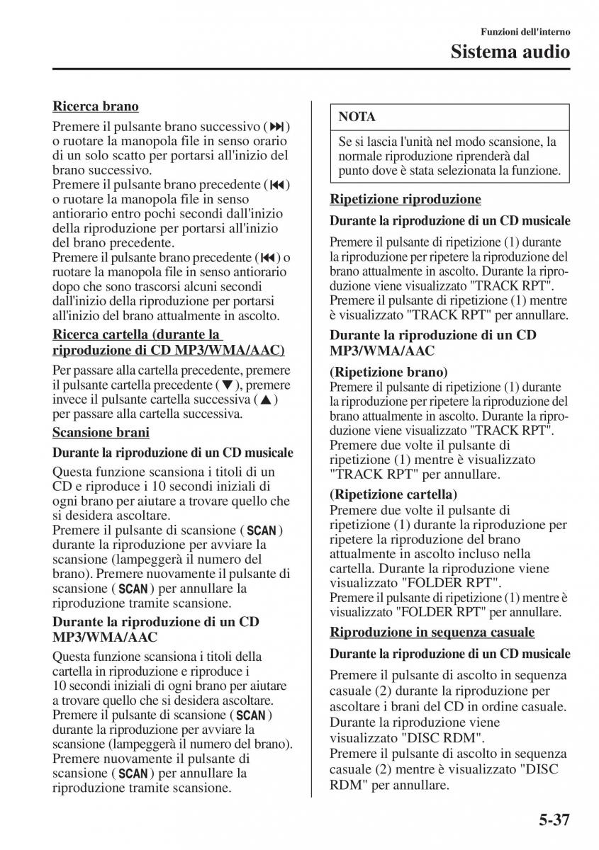 Mazda CX 5 manuale del proprietario / page 344