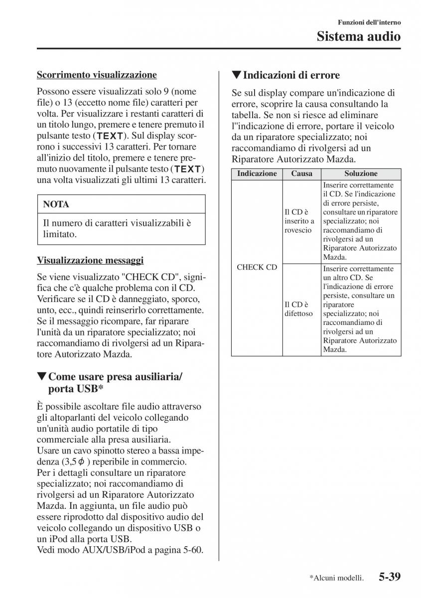 Mazda CX 5 manuale del proprietario / page 346