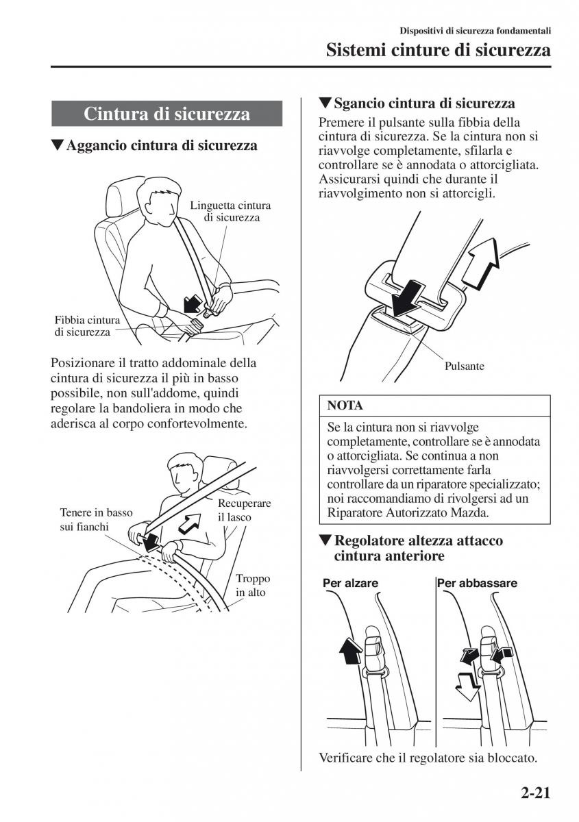 Mazda CX 5 manuale del proprietario / page 36