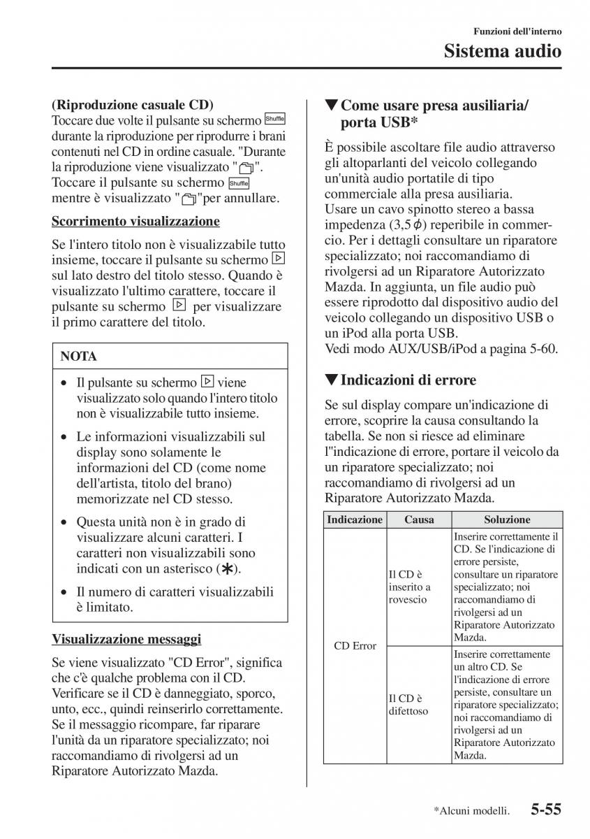 Mazda CX 5 manuale del proprietario / page 362