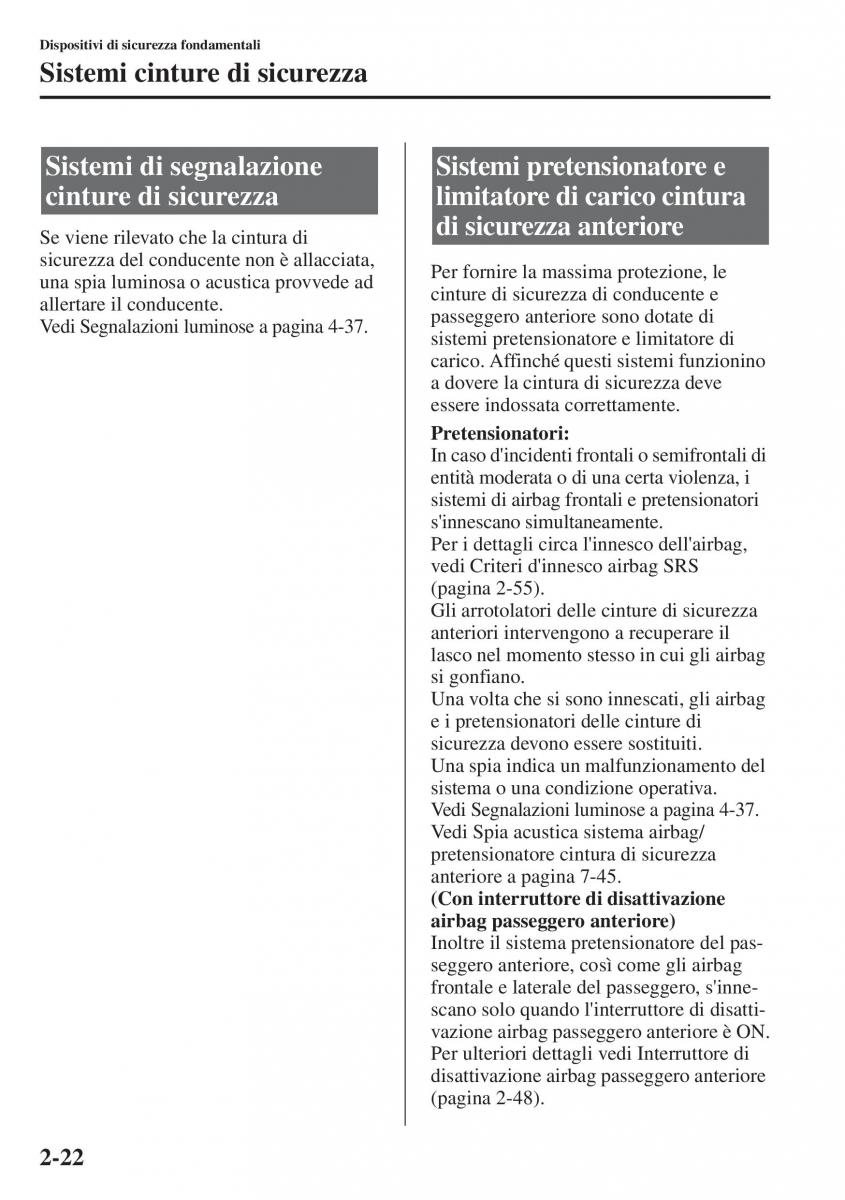 Mazda CX 5 manuale del proprietario / page 37