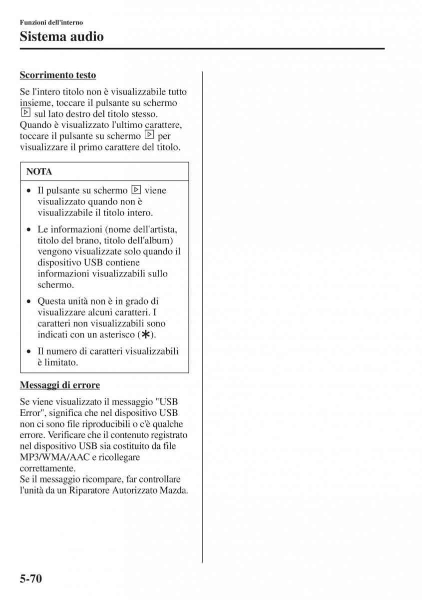 Mazda CX 5 manuale del proprietario / page 377