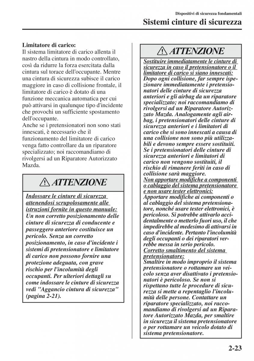 Mazda CX 5 manuale del proprietario / page 38