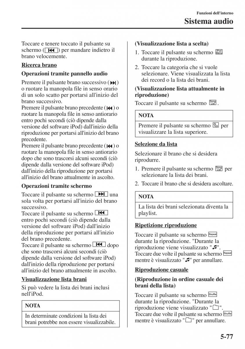 Mazda CX 5 manuale del proprietario / page 384