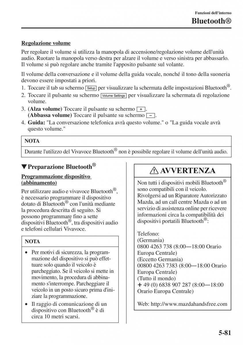 Mazda CX 5 manuale del proprietario / page 388