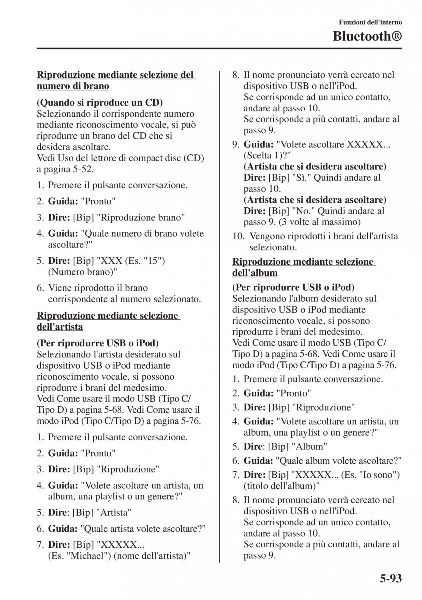 Mazda CX 5 manuale del proprietario / page 400