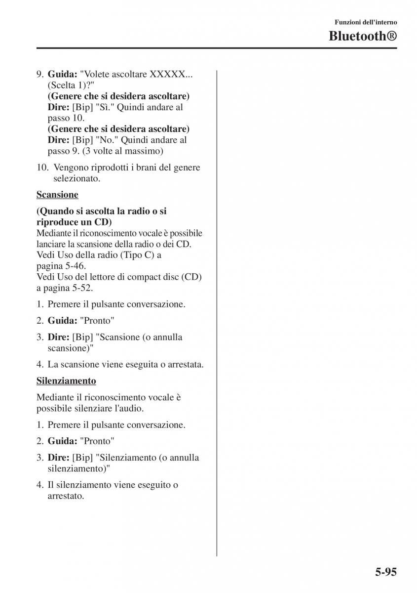 Mazda CX 5 manuale del proprietario / page 402