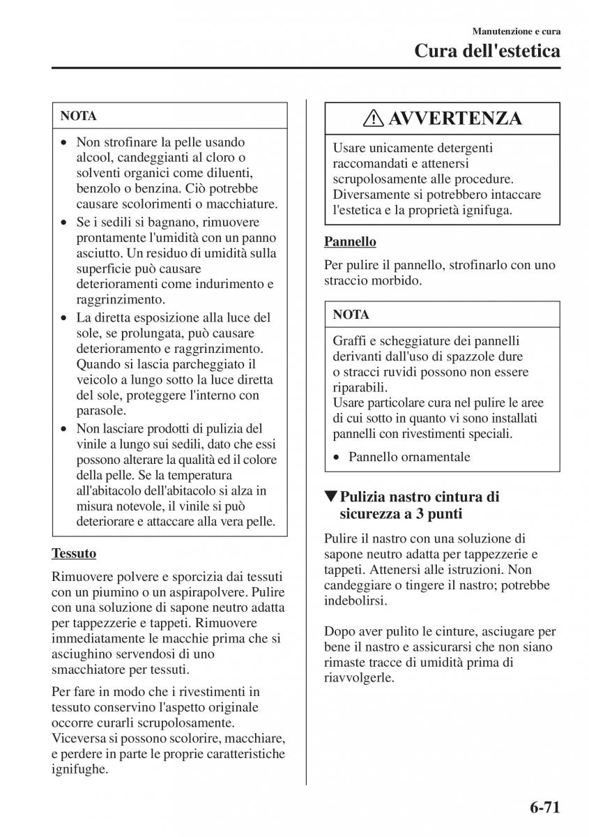 Mazda CX 5 manuale del proprietario / page 496