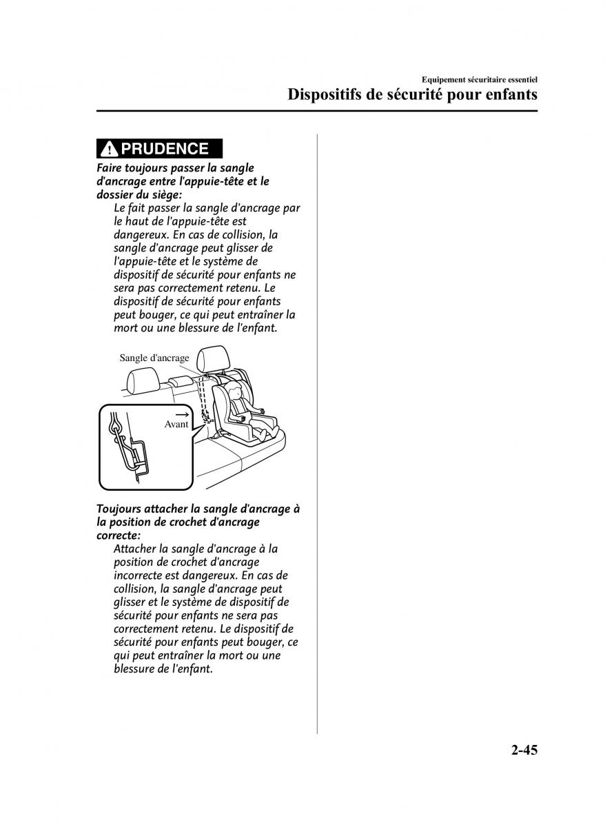 Mazda CX 5 manuel du proprietaire / page 57