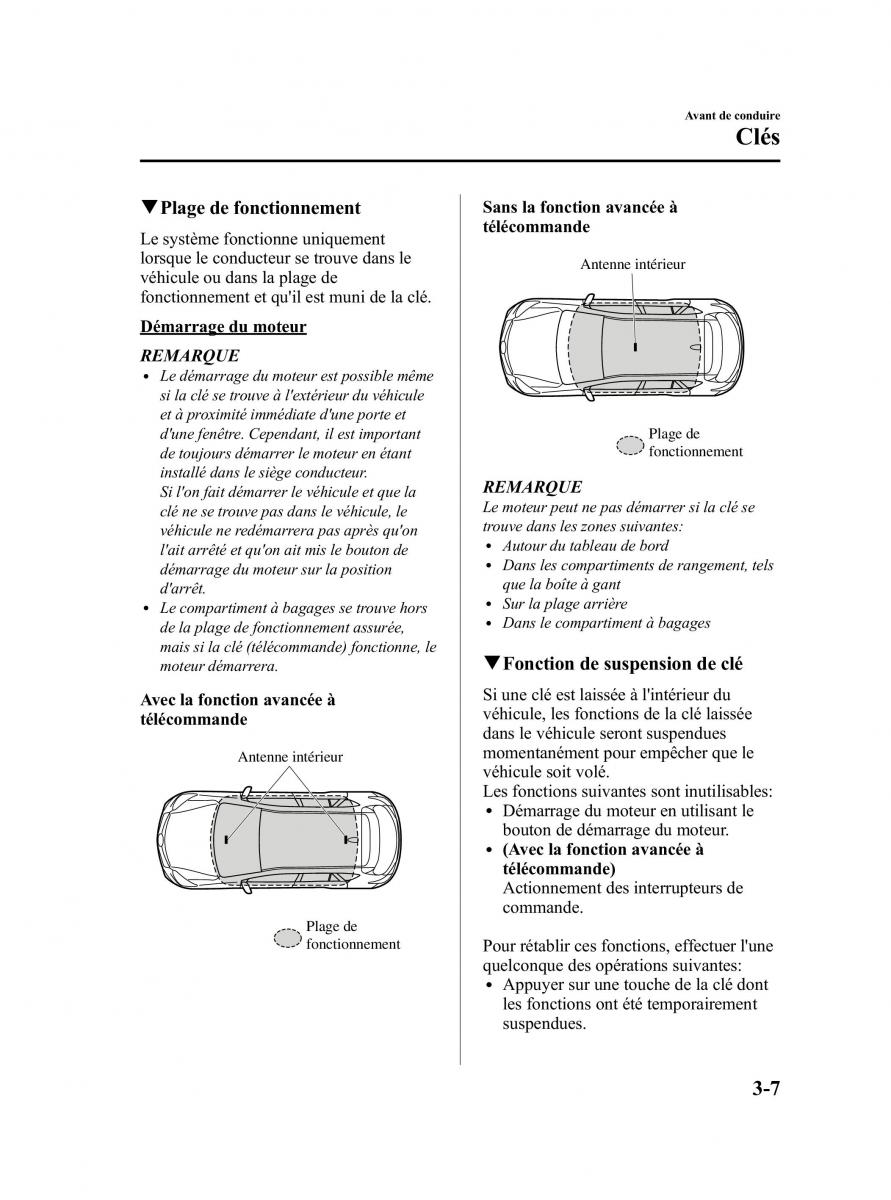 Mazda CX 5 manuel du proprietaire / page 91