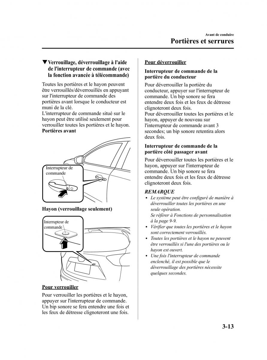 Mazda CX 5 manuel du proprietaire / page 97