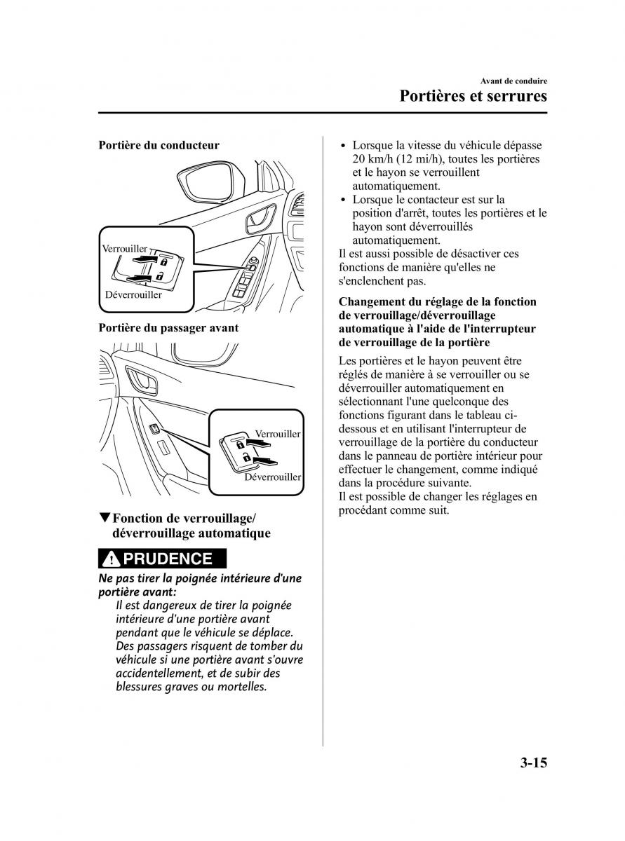 Mazda CX 5 manuel du proprietaire / page 99