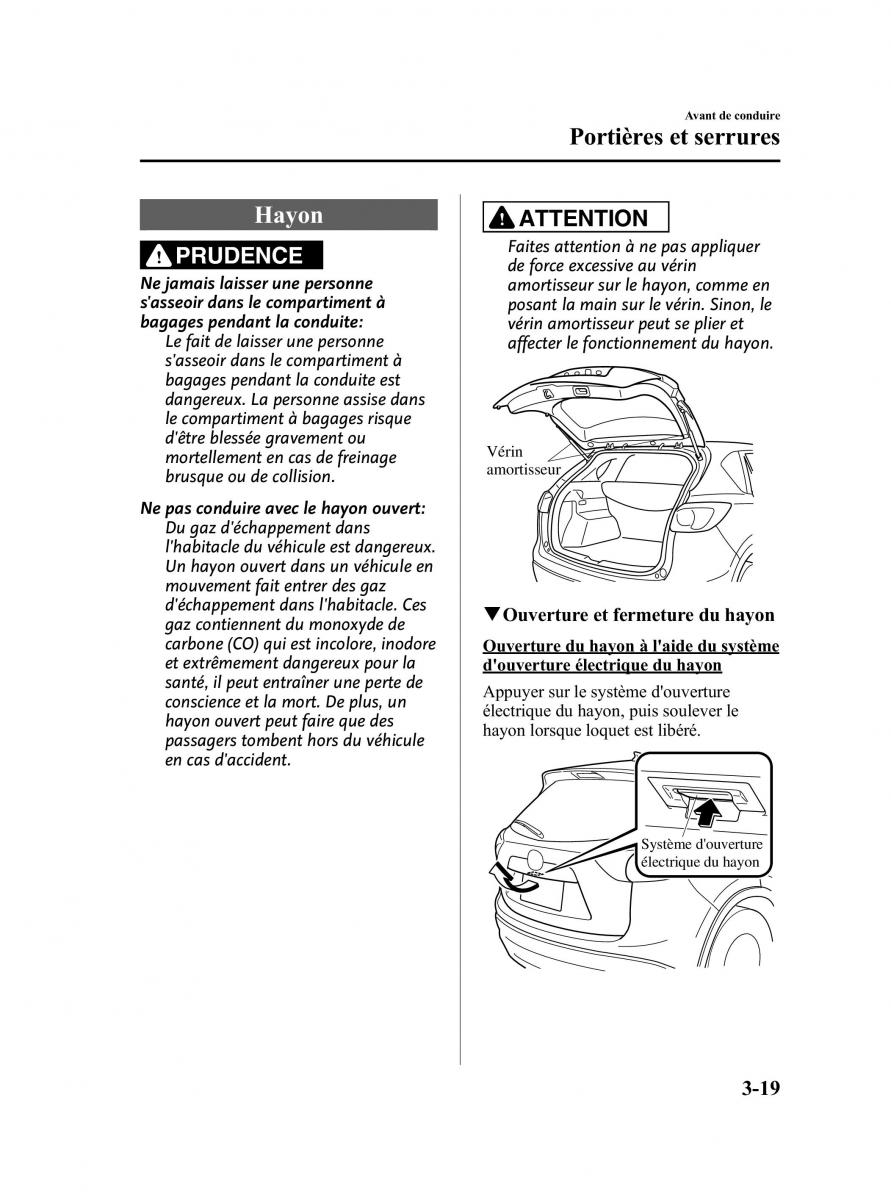 Mazda CX 5 manuel du proprietaire / page 103