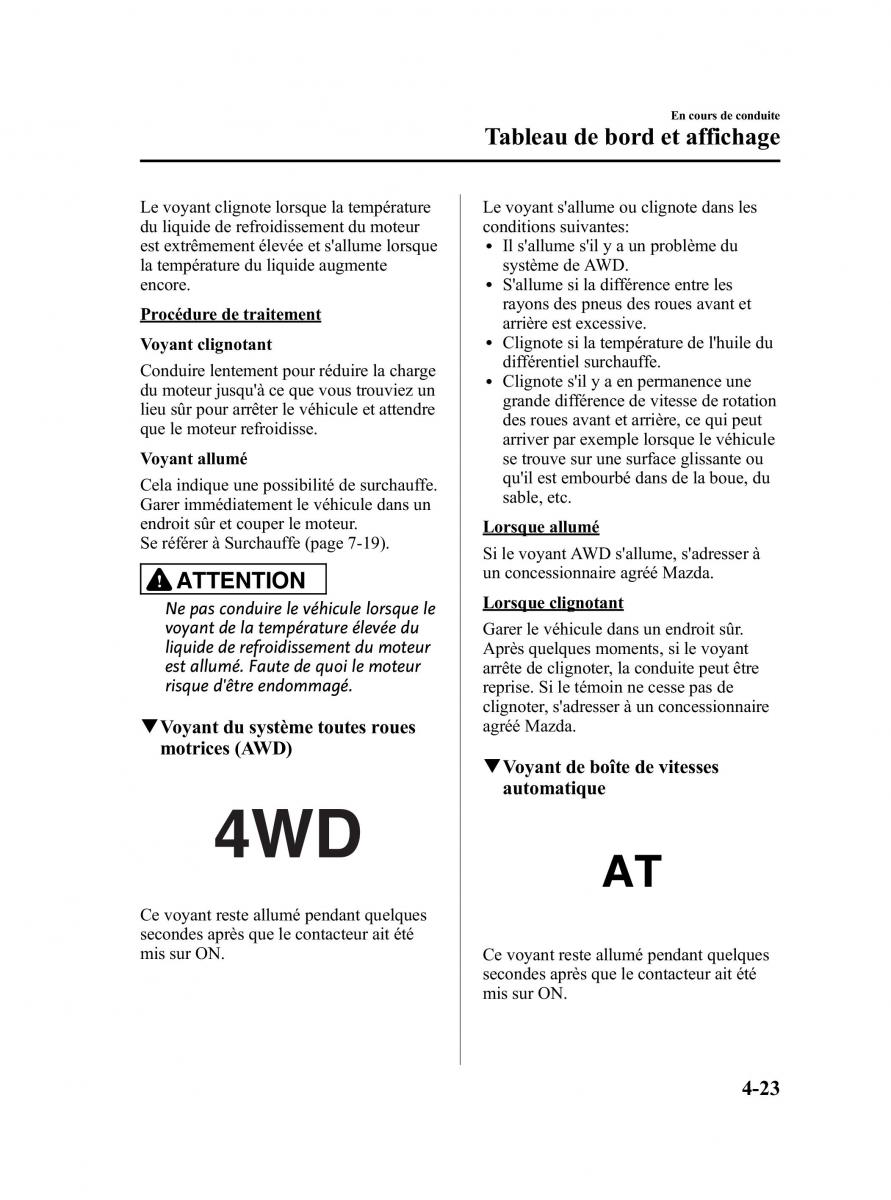 Mazda CX 5 manuel du proprietaire / page 167