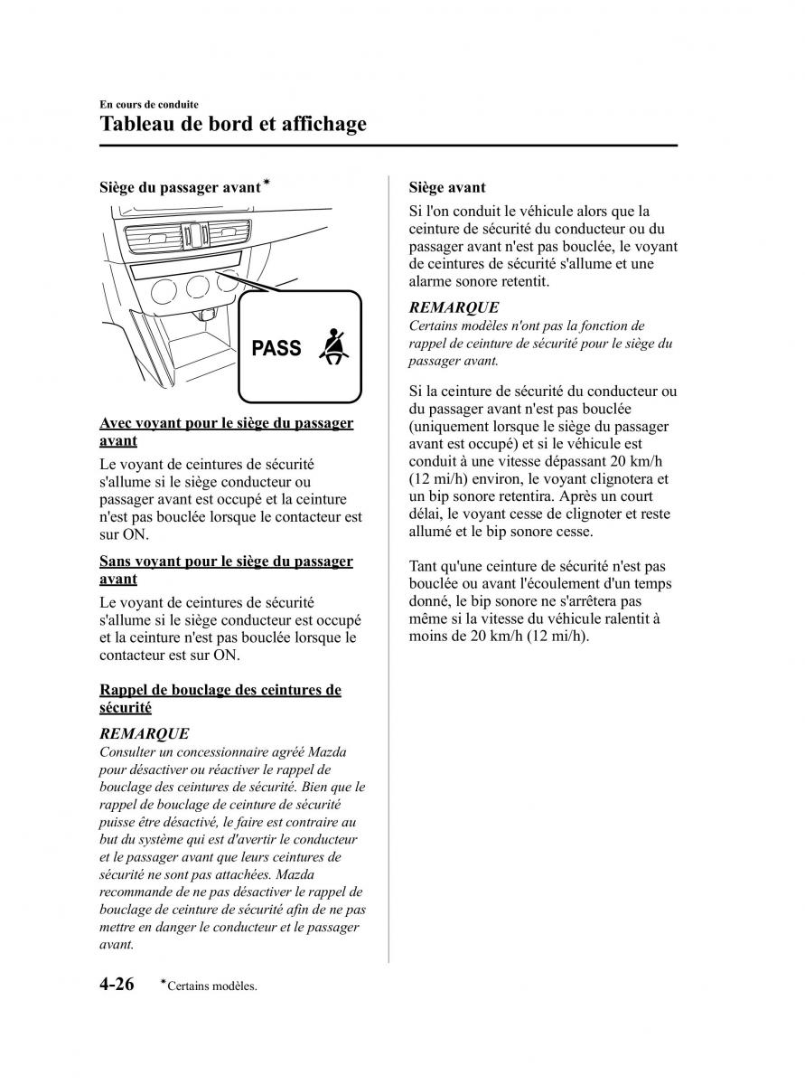 Mazda CX 5 manuel du proprietaire / page 170