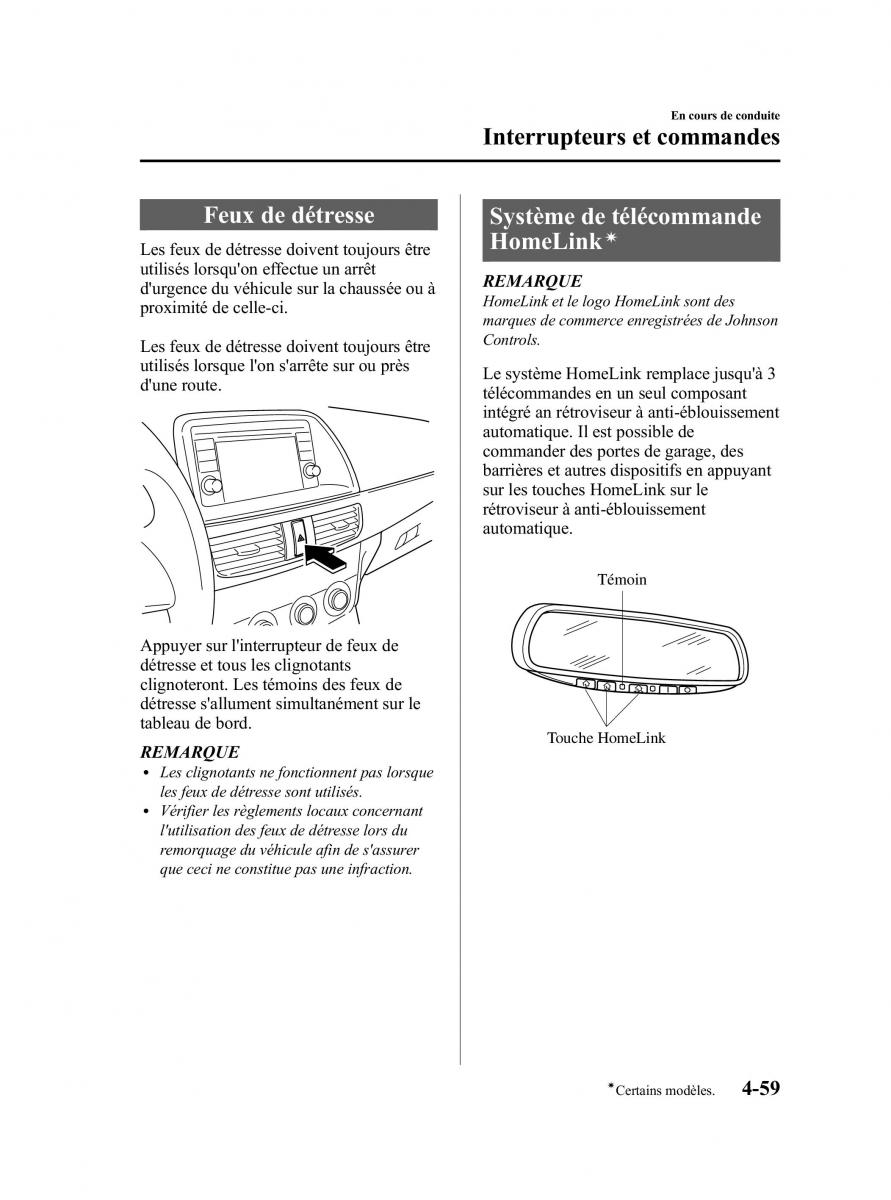 Mazda CX 5 manuel du proprietaire / page 203