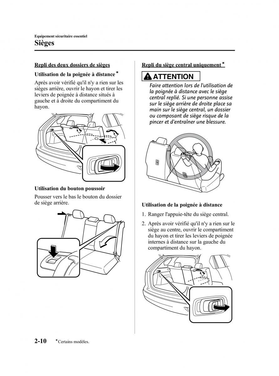 Mazda CX 5 manuel du proprietaire / page 22