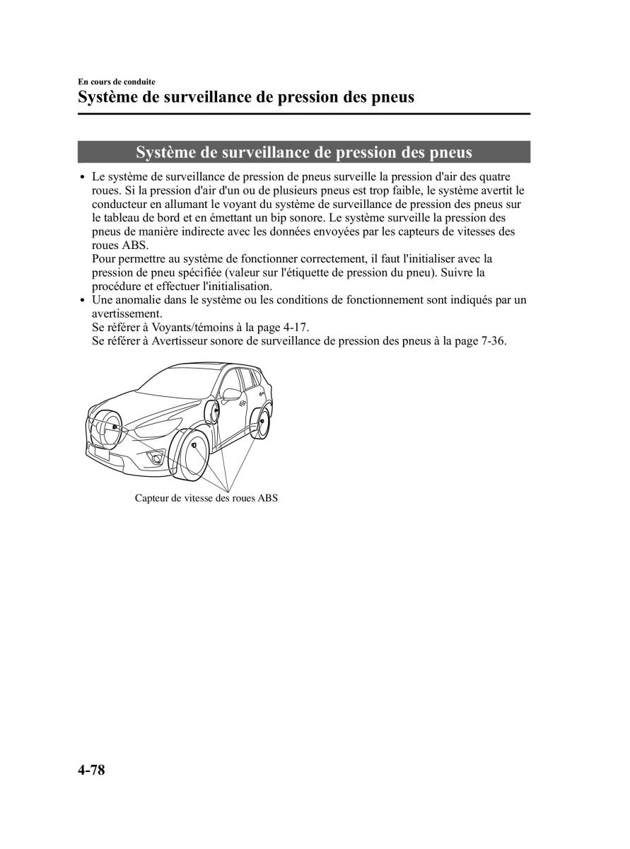 Mazda CX 5 manuel du proprietaire / page 222