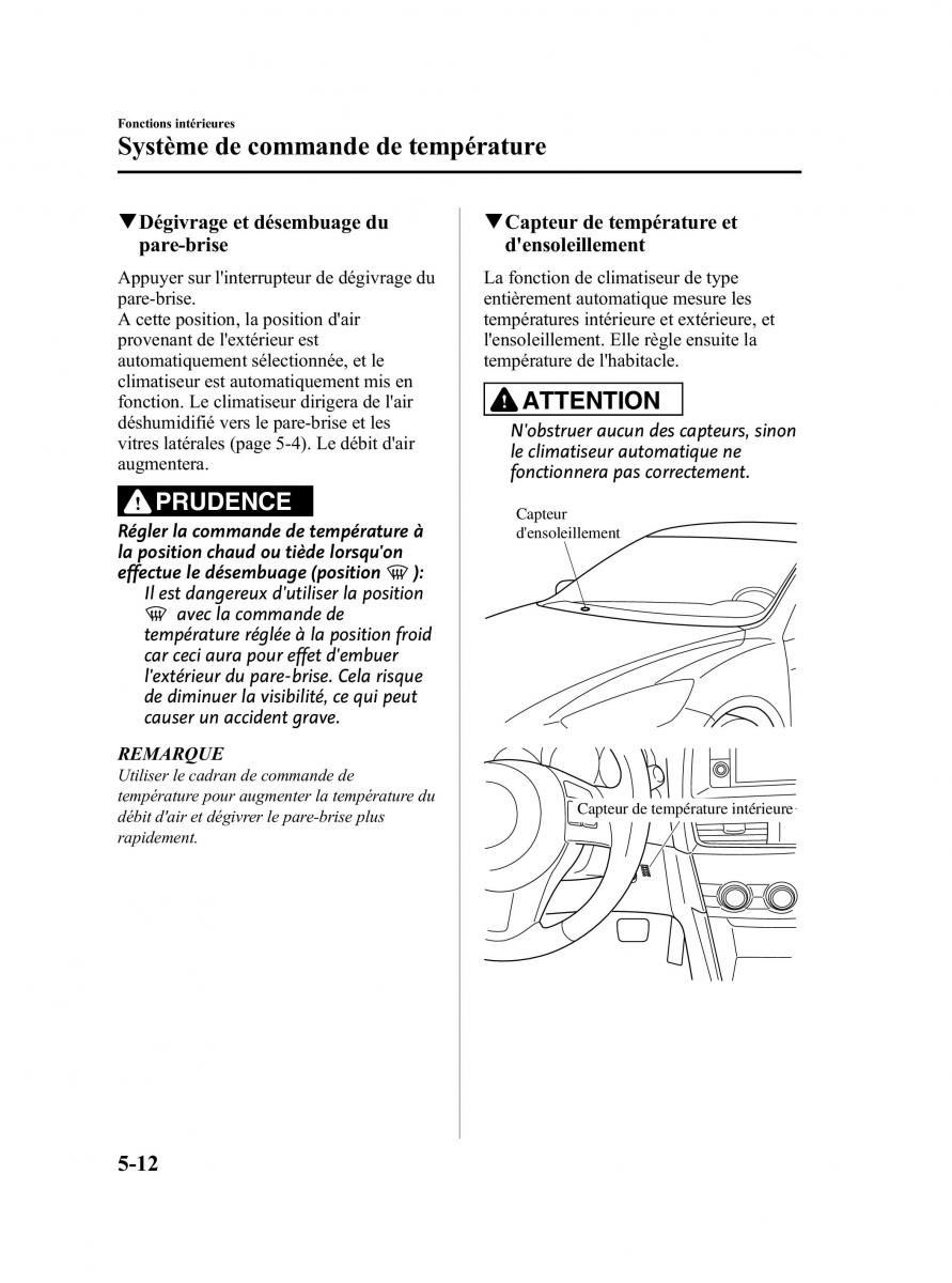 Mazda CX 5 manuel du proprietaire / page 254