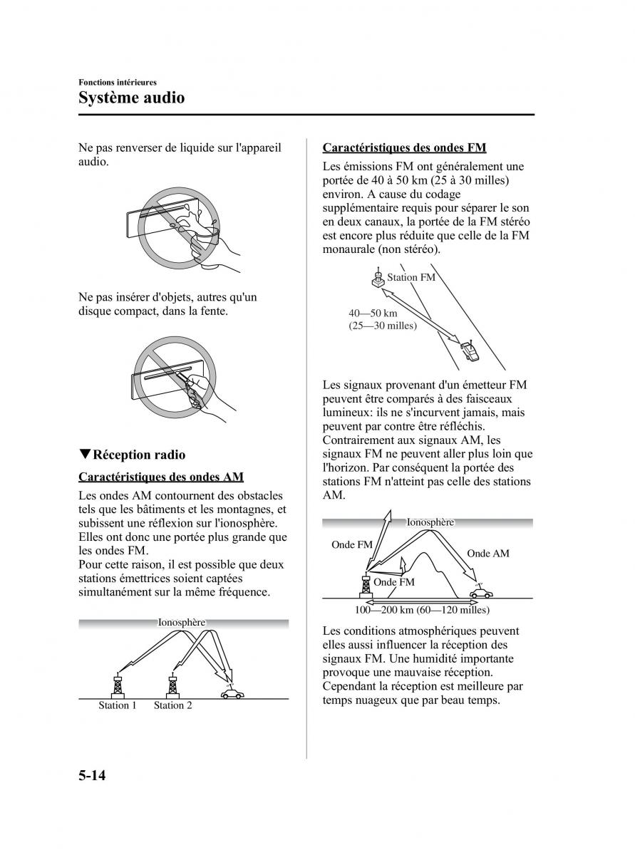 Mazda CX 5 manuel du proprietaire / page 256