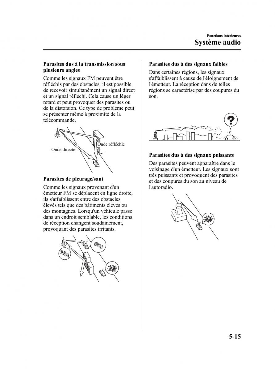 Mazda CX 5 manuel du proprietaire / page 257