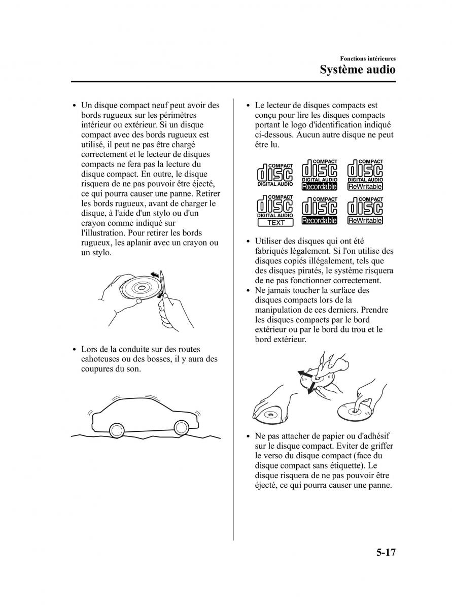 Mazda CX 5 manuel du proprietaire / page 259