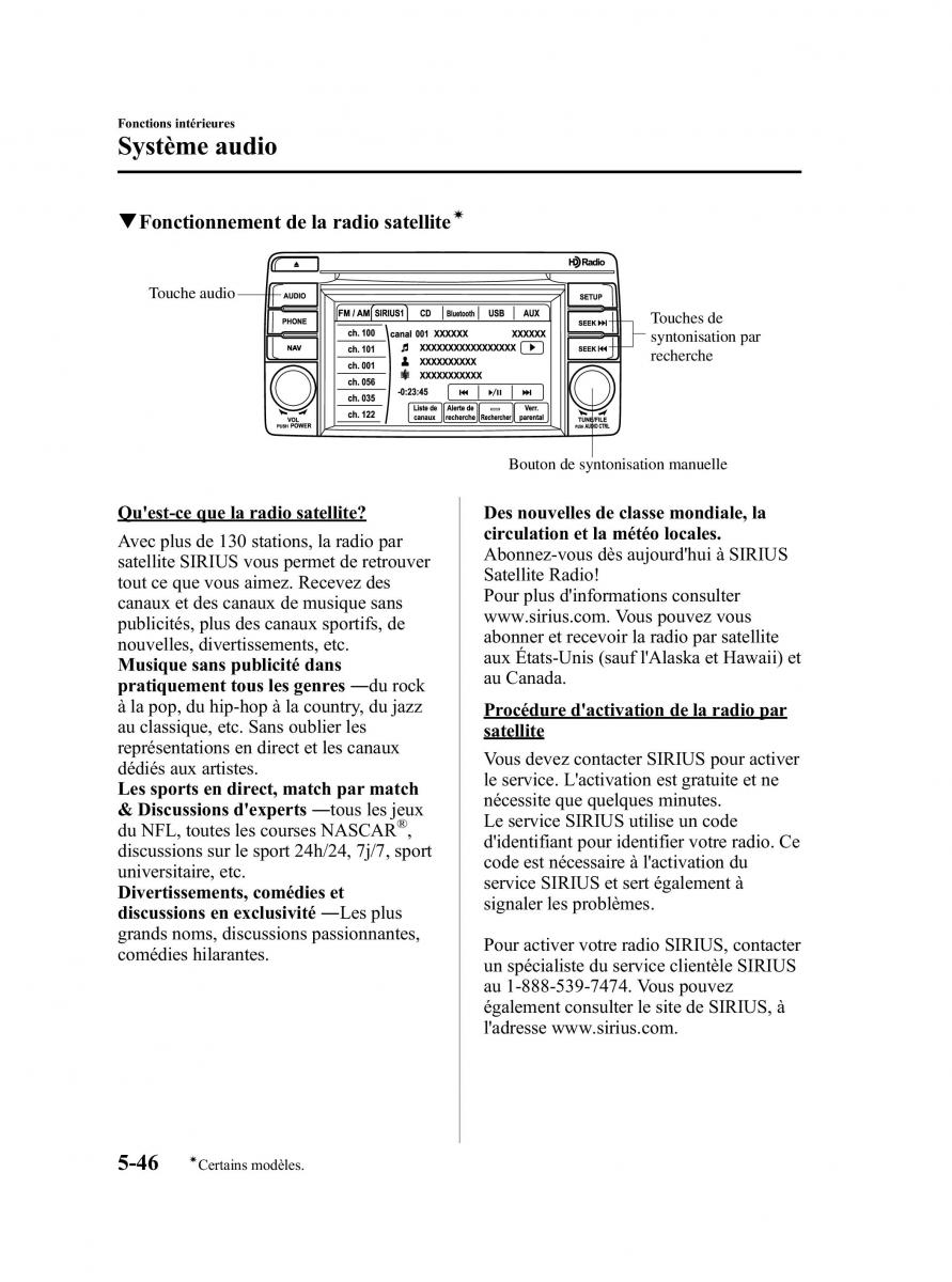 Mazda CX 5 manuel du proprietaire / page 288