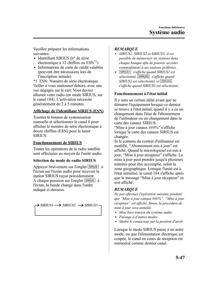 Mazda CX 5 manuel du proprietaire / page 289