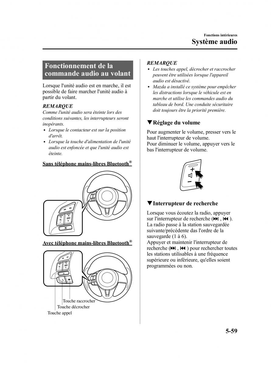 Mazda CX 5 manuel du proprietaire / page 301