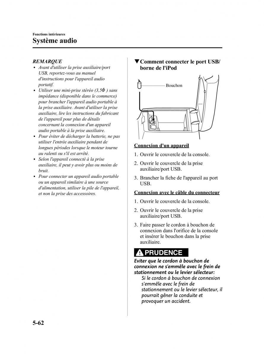 Mazda CX 5 manuel du proprietaire / page 304