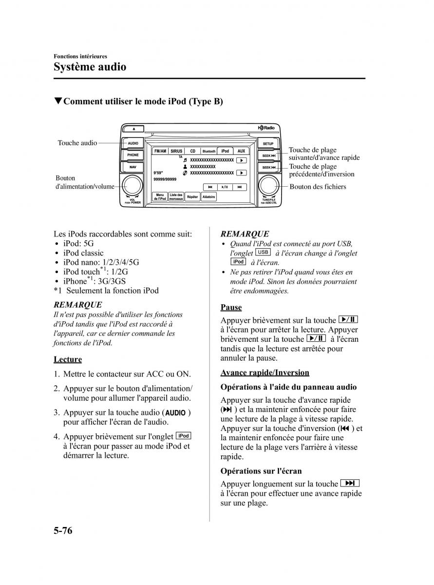 Mazda CX 5 manuel du proprietaire / page 318